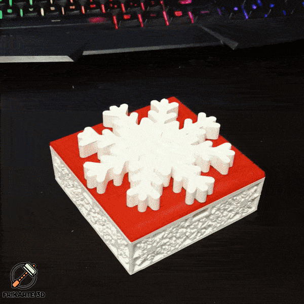 Snowflake Mechanical Box - Hộp Quà Khóa Cơ Học Chủ Đề Bông Tuyết Mùa Lễ Hội - Thumbnail 1