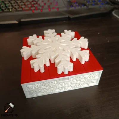 Snowflake Mechanical Box - Hộp Quà Khóa Cơ Học Chủ Đề Bông Tuyết Mùa Lễ Hội