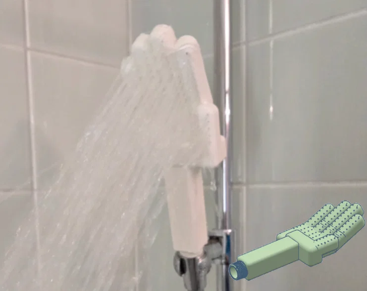 Đầu vòi sen in 3D hình bàn tay độc đáo (Handbrause) - Image 1