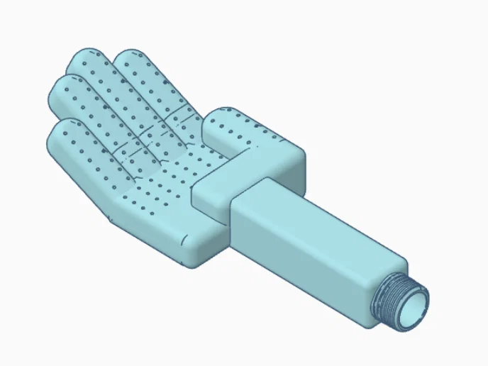 Đầu vòi sen in 3D hình bàn tay độc đáo (Handbrause) - Image 2