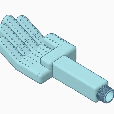Đầu vòi sen in 3D hình bàn tay độc đáo (Handbrause)