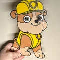Bộ tranh treo tường Paw Patrol 3D đáng yêu cho bé - Thumbnail 3
