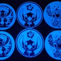 Đế lót ly Stitch / Những tấm bảng tròn nhỏ - Fan Art - Thumbnail 4