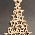 Cây thông Noel làm từ các ngôi sao (Christmas Tree of Stars) 3D - Thumbnail 1