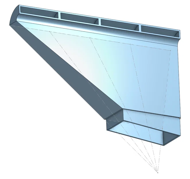 Ống dẫn gió cho quạt buồng/bàn in FlashForge 5M Pro - Image 2