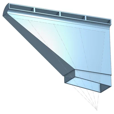 Ống dẫn gió cho quạt buồng/bàn in FlashForge 5M Pro