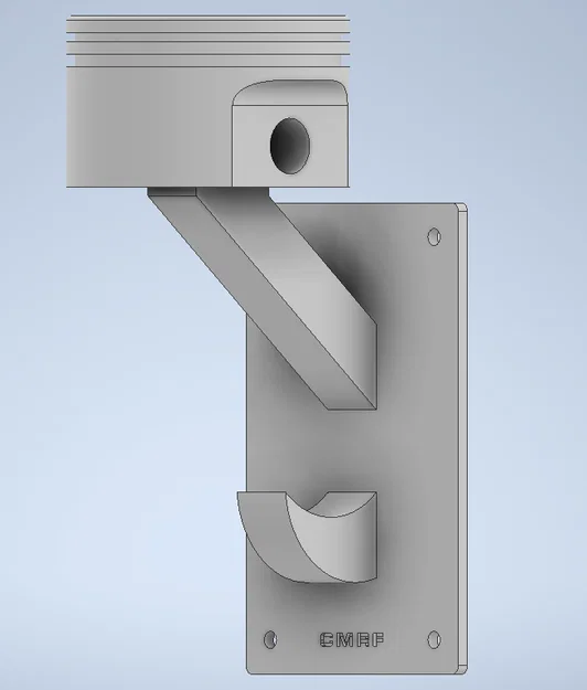 Giá treo mũ bảo hiểm kiểu dáng Piston độc đáo - Tự in 3D tại nhà - Image 1