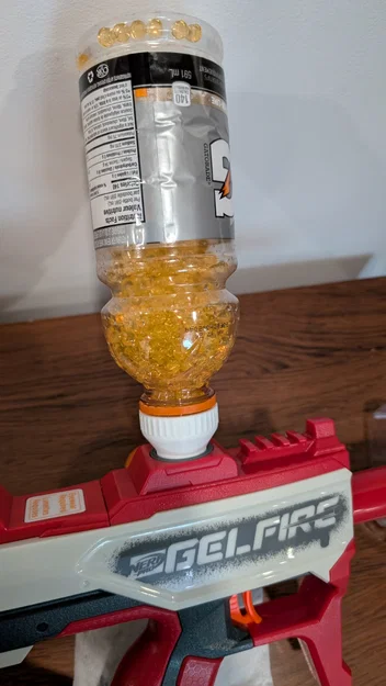 Bộ chuyển đổi chai Gatorade cho Nerf Gelfire in 3D - Image 1