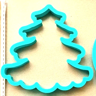 Khuôn cắt bánh quy hình cây thông Noel in 3D đẹp mắt