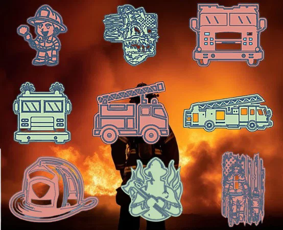 Bộ 24 khuôn cắt bánh quy 3D chủ đề lính cứu hỏa siêu đáng yêu - Image 2