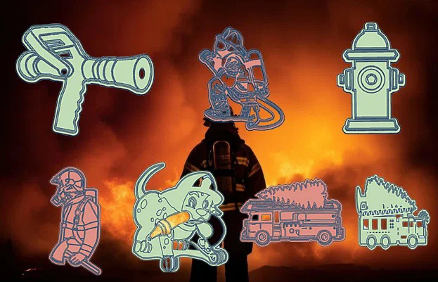 Bộ 24 khuôn cắt bánh quy 3D chủ đề lính cứu hỏa siêu đáng yêu - Image 3