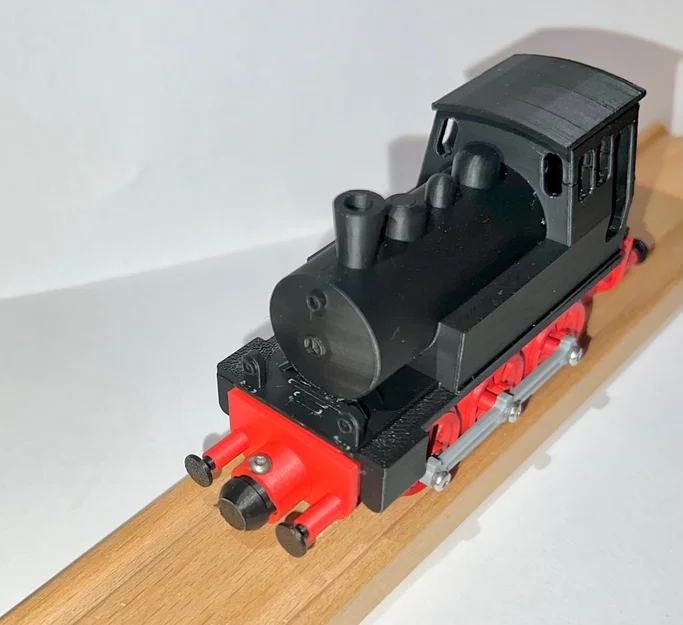 Mô hình đầu tàu hơi nước BR80 tương thích đường ray gỗ Brio và Ikea - Image 2