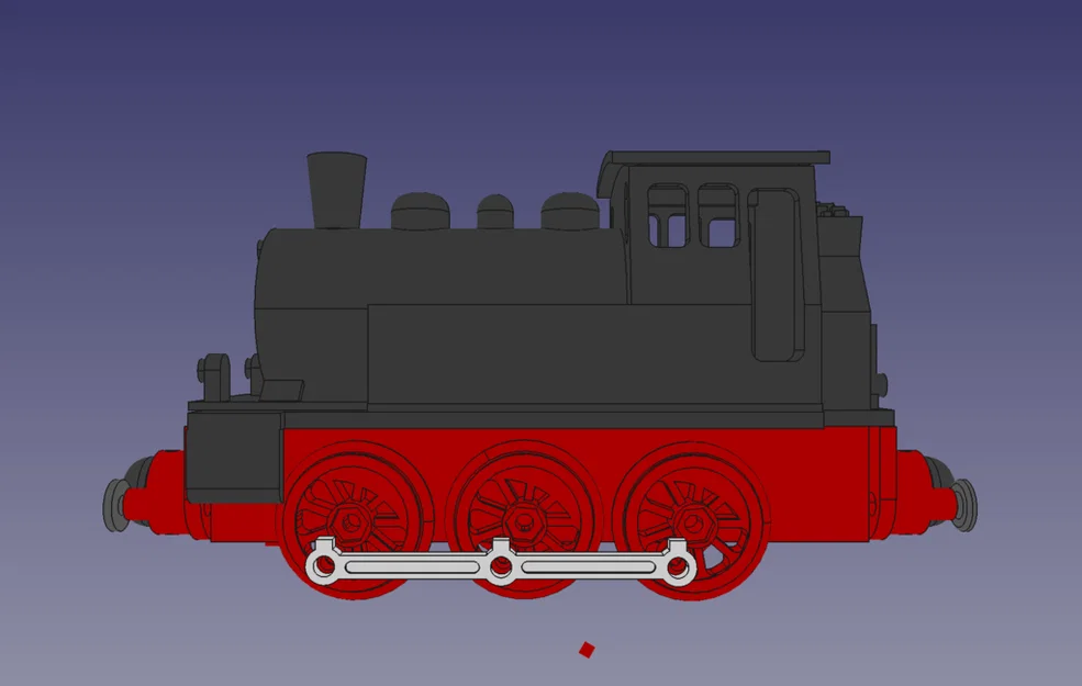 Mô hình đầu tàu hơi nước BR80 tương thích đường ray gỗ Brio và Ikea - Image 3