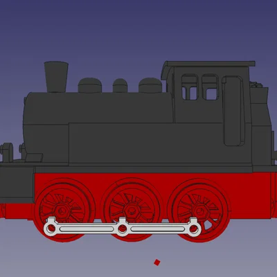 Mô hình đầu tàu hơi nước BR80 tương thích đường ray gỗ Brio và Ikea