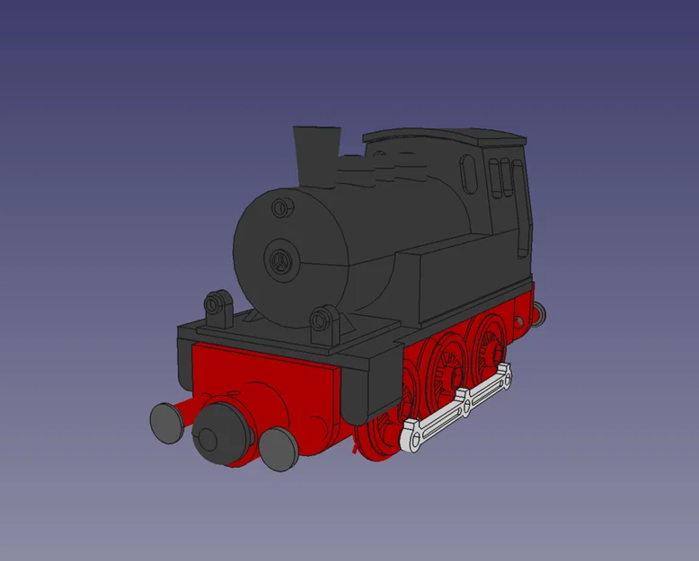 Mô hình đầu tàu hơi nước BR80 tương thích đường ray gỗ Brio và Ikea - Image 4