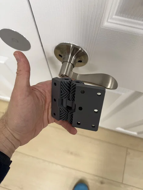 Bản lề bánh răng Print in Place - Lỗ bắt vít âm (Countersunk Holes) - Image 3