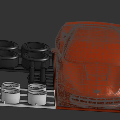 Mô hình lắp ráp 3D Corvette C7 2014-2019 độc đáo (Kit Card)