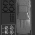 Mô hình lắp ráp 3D xe C4 Corvette 1983-1996 (Kit Card) - Thumbnail 2