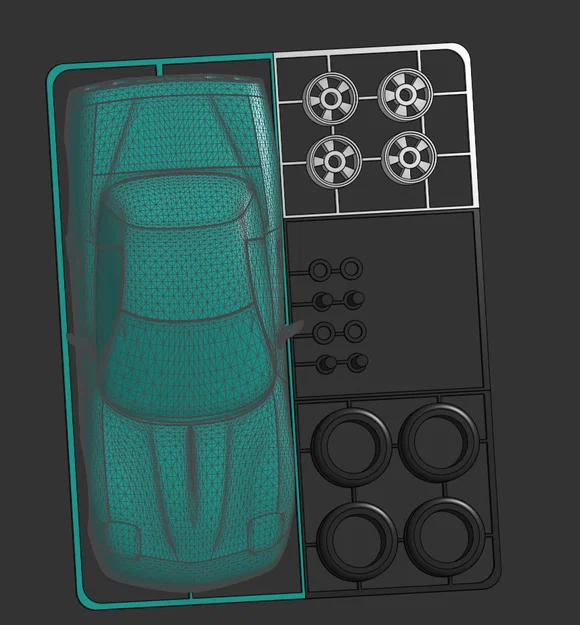 Mô hình Kit Card Corvette C5 1997-2004 - Image 2