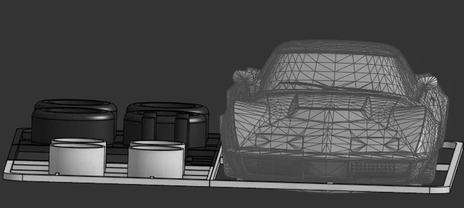 Mô hình Kit Card xe Corvette C3 1967-1982 - Image 1