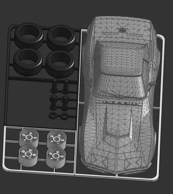 Mô hình Kit Card xe Corvette C3 1967-1982 - Image 2