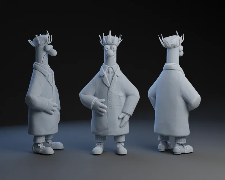 Mô hình Beaker - Nhân vật The Muppets cực chất dành cho máy in 3D - Image 1