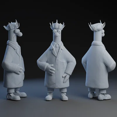Mô hình Beaker - Nhân vật The Muppets cực chất dành cho máy in 3D