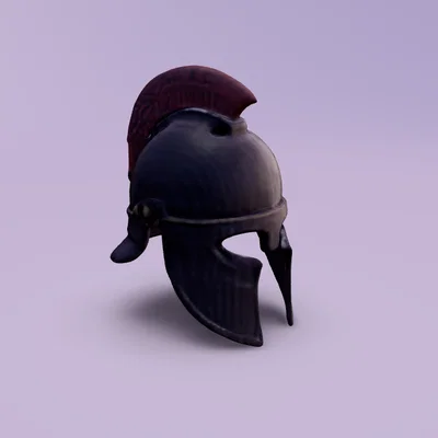 Mô hình mũ chiến binh cổ đại (Black gladiator helmet) cho in 3D