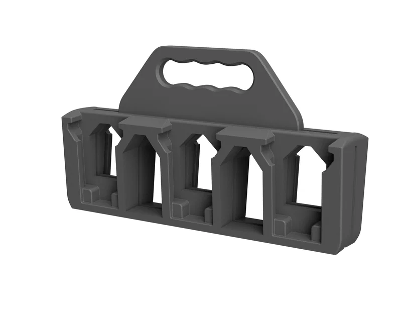 Giá đỡ 6 pin Milwaukee M18 có tay cầm tiện lợi - Image 1
