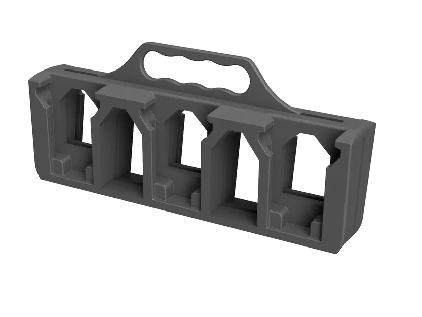 Giá đỡ 6 pin Milwaukee M18 có tay cầm tiện lợi - Image 2