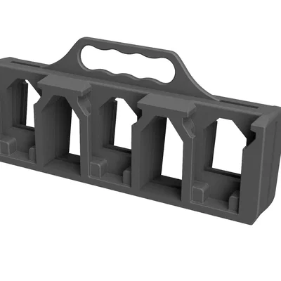 Giá đỡ 6 pin Milwaukee M18 có tay cầm tiện lợi