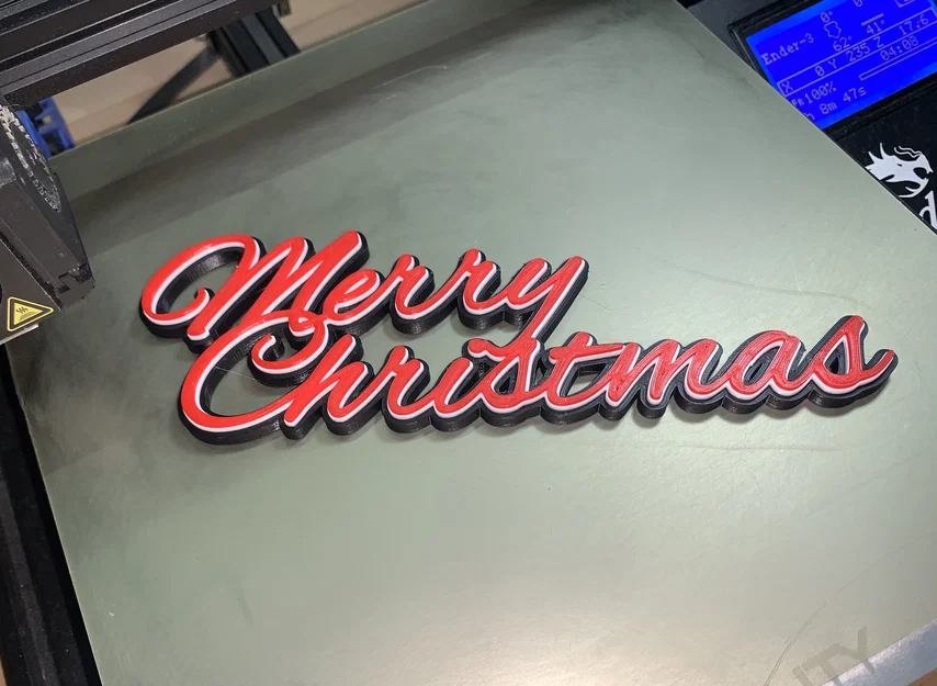 Bảng hiệu Merry Christmas 3D trang trí Giáng sinh độc đáo - Image 2