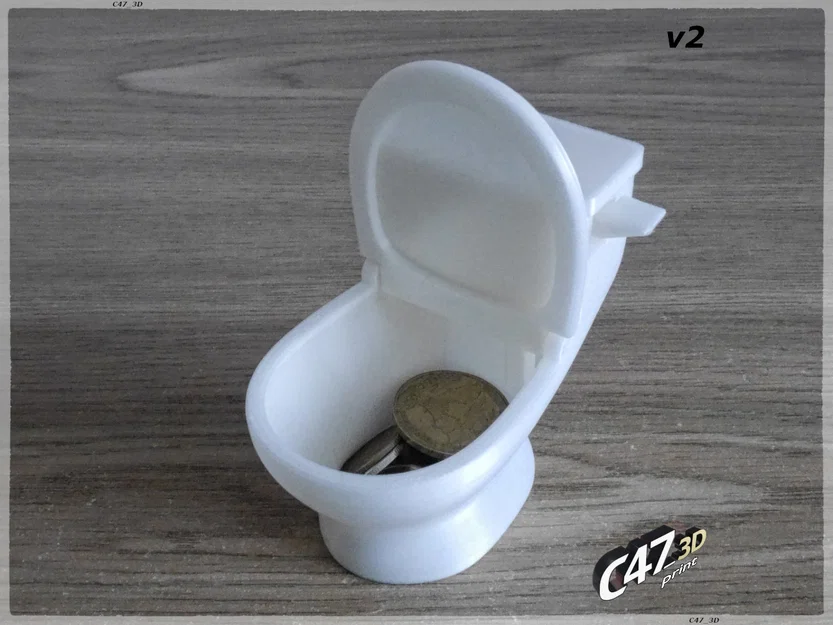 Ống heo bồn cầu 'Crappy Piggy Bank' - Bản nâng cấp V2 - Image 2