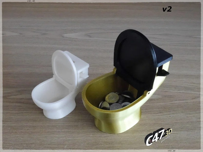 Ống heo bồn cầu 'Crappy Piggy Bank' - Bản nâng cấp V2 - Image 6