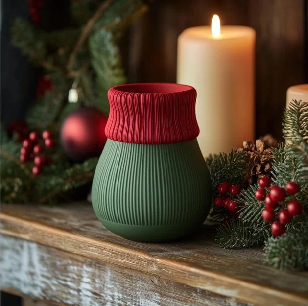 Bình Hoa Áo Len Giáng Sinh Siêu Cưng - Image 1