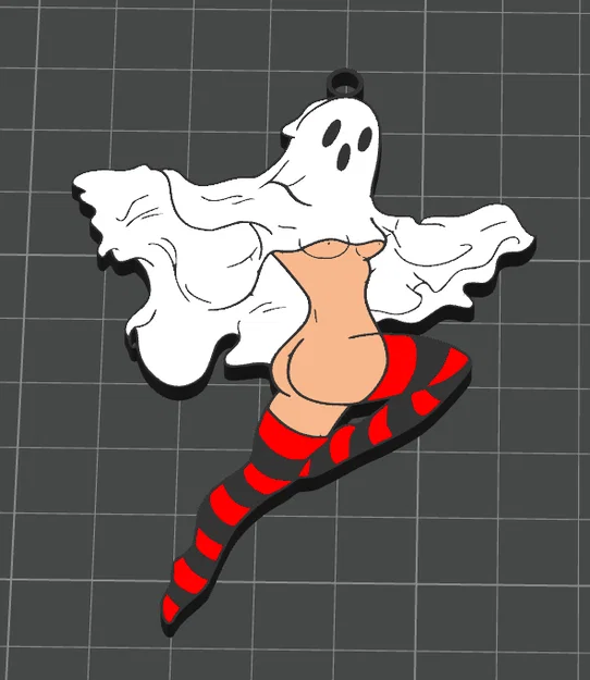 Mô hình móc khóa ma nữ (sexy ghost) in 3D cực độc đáo - Image 1