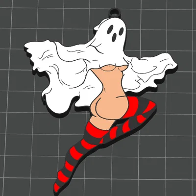 Mô hình móc khóa ma nữ (sexy ghost) in 3D cực độc đáo