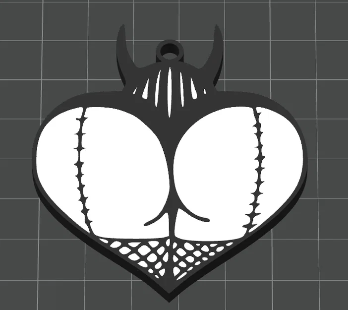 Móc khóa Devil Butt in 3D thiết kế độc đáo ấn tượng - Image 1