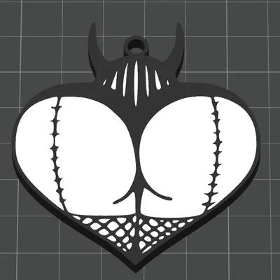 Móc khóa Devil Butt in 3D thiết kế độc đáo ấn tượng