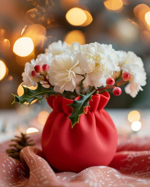 Bình Hoa Túi Quà Giáng Sinh (Christmas Sack Vase) - Image 1