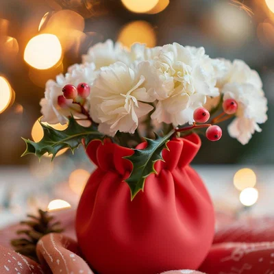 Bình Hoa Túi Quà Giáng Sinh (Christmas Sack Vase)