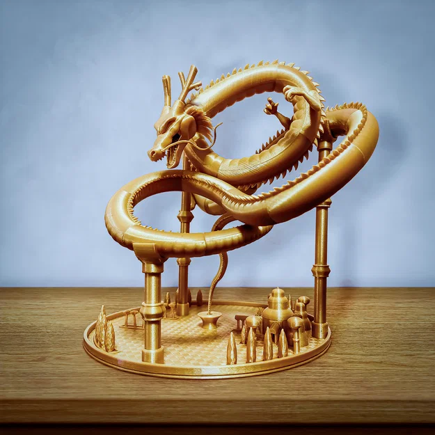 Đầu Rồng Shenron Dragon Ball Kết Hợp Đế Trầm Dòng Chảy – Thêm Phép Màu Cho Bộ Sưu Tập - Image 4