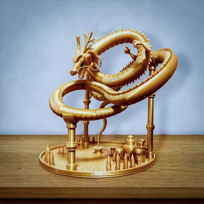 Đầu Rồng Shenron Dragon Ball Kết Hợp Đế Trầm Dòng Chảy – Thêm Phép Màu Cho Bộ Sưu Tập