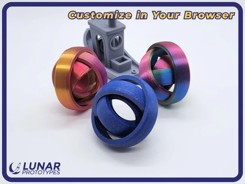 Ring Fidget Toy - Đồ Chơi Xoay 4 Vòng Tùy Chỉnh - Image 1