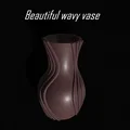 Lọ hoa Wavy Vase in 3D thiết kế hiện đại, độc đáo - Thumbnail 3