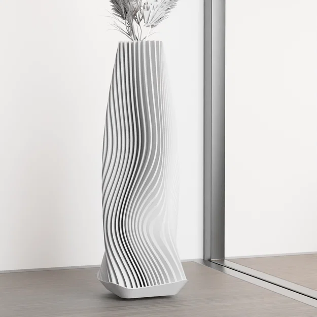 VASE TEMPORA - Bình hoa thiết kế dạng lam xoắn ốc độc đáo - Image 2