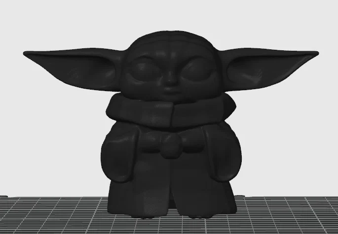 Mô hình 3D Baby Yoda đáng yêu dành cho fan Star Wars - Image 1
