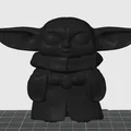 Mô hình 3D Baby Yoda đáng yêu dành cho fan Star Wars - Thumbnail 1