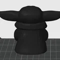 Mô hình 3D Baby Yoda đáng yêu dành cho fan Star Wars - Thumbnail 2