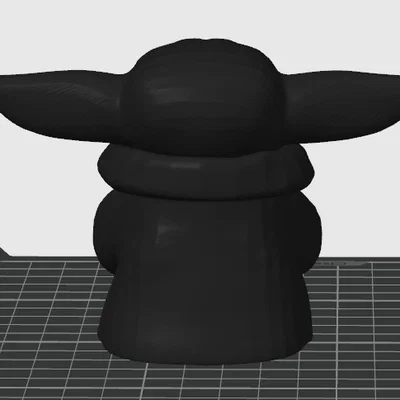Mô hình 3D Baby Yoda đáng yêu dành cho fan Star Wars